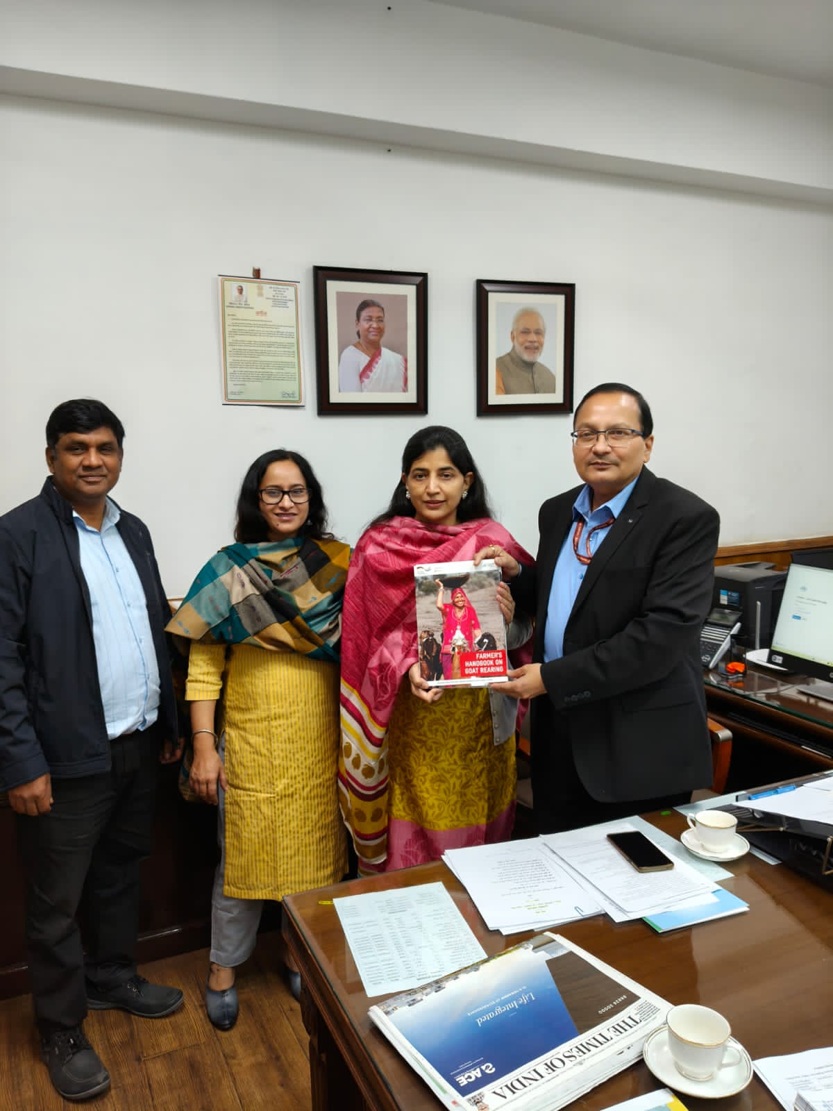 Rina met Dr. Praveen Kumar Singh, Agriculture Commissioner